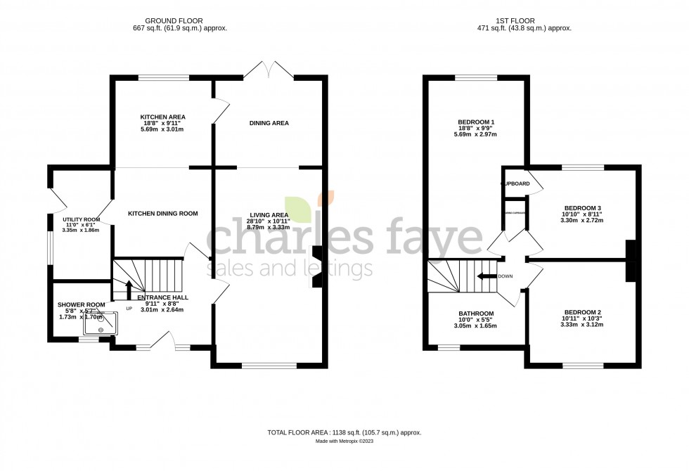 Floorplan for Lickhill Road, Calne