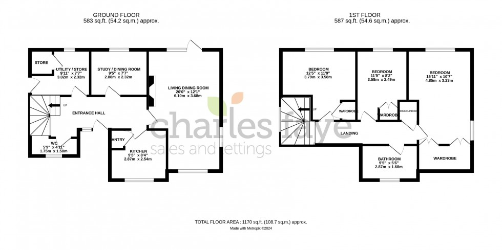 Floorplan for The Street, Cherhill