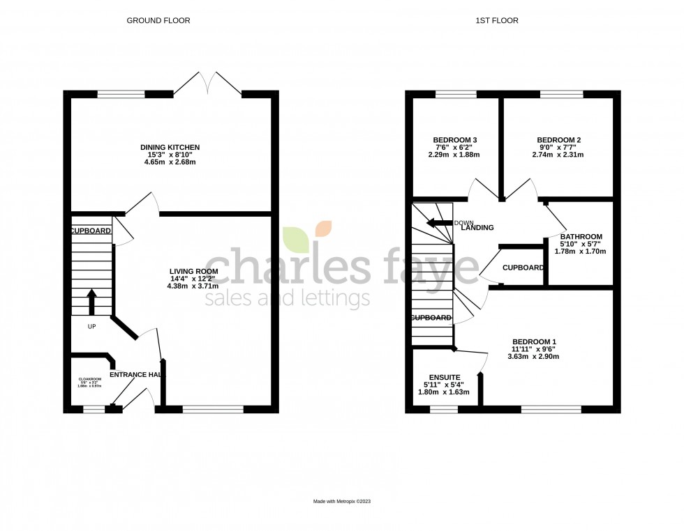 Floorplan for Lawrence Drive, Calne