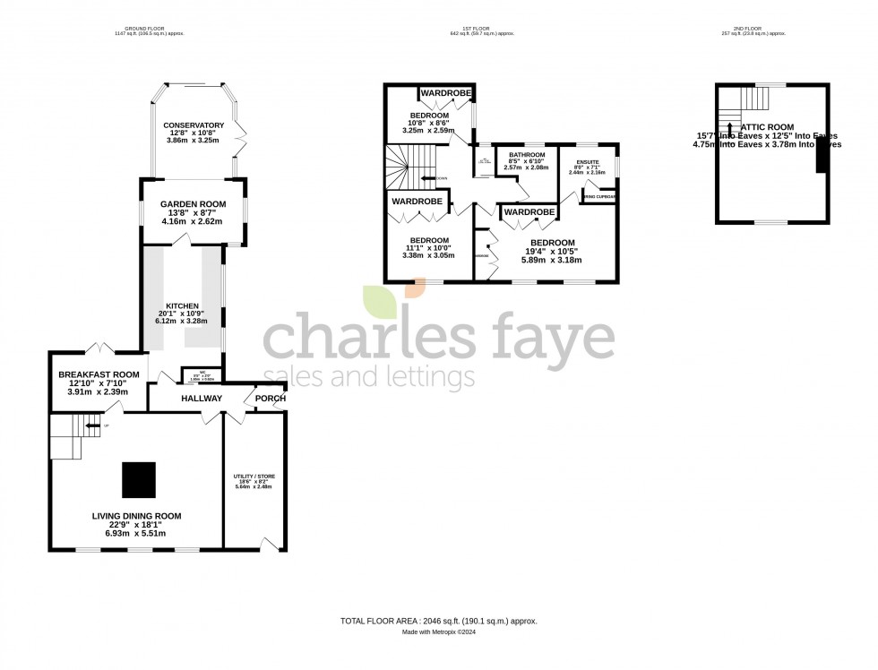 Floorplan for The Street, Cherhill