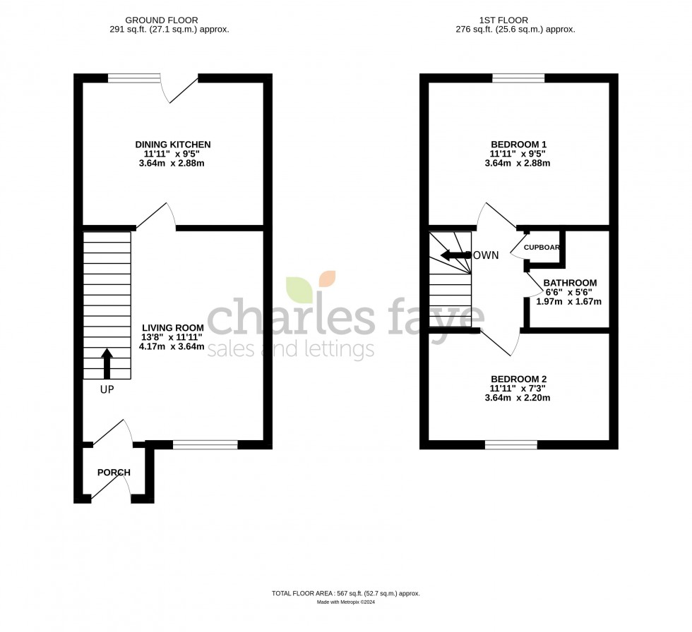 Floorplan for Duncan Street, Calne