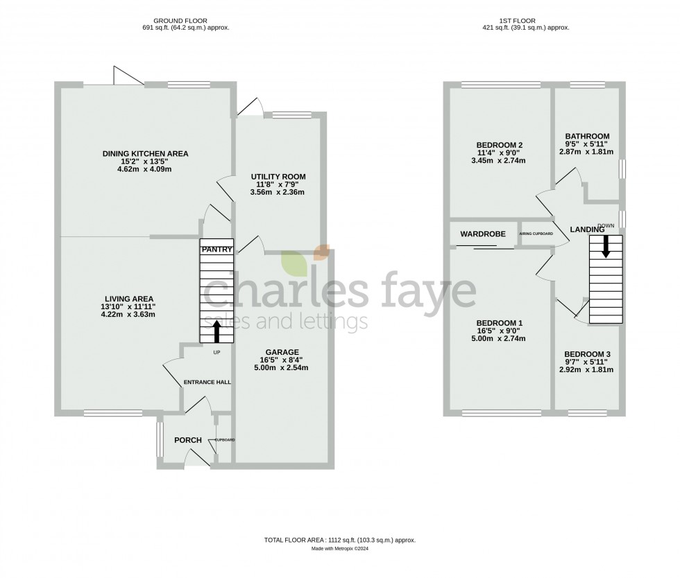 Floorplan for Wessex Close, Calne