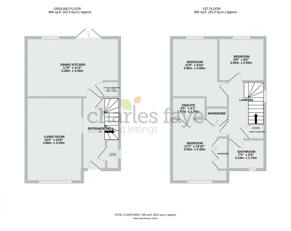 Floorplan for Blacklands Rise, Calne