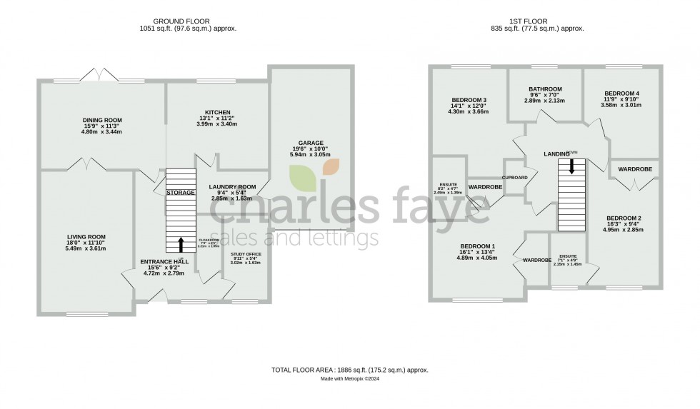 Floorplan for Larkspur Drive, Calne