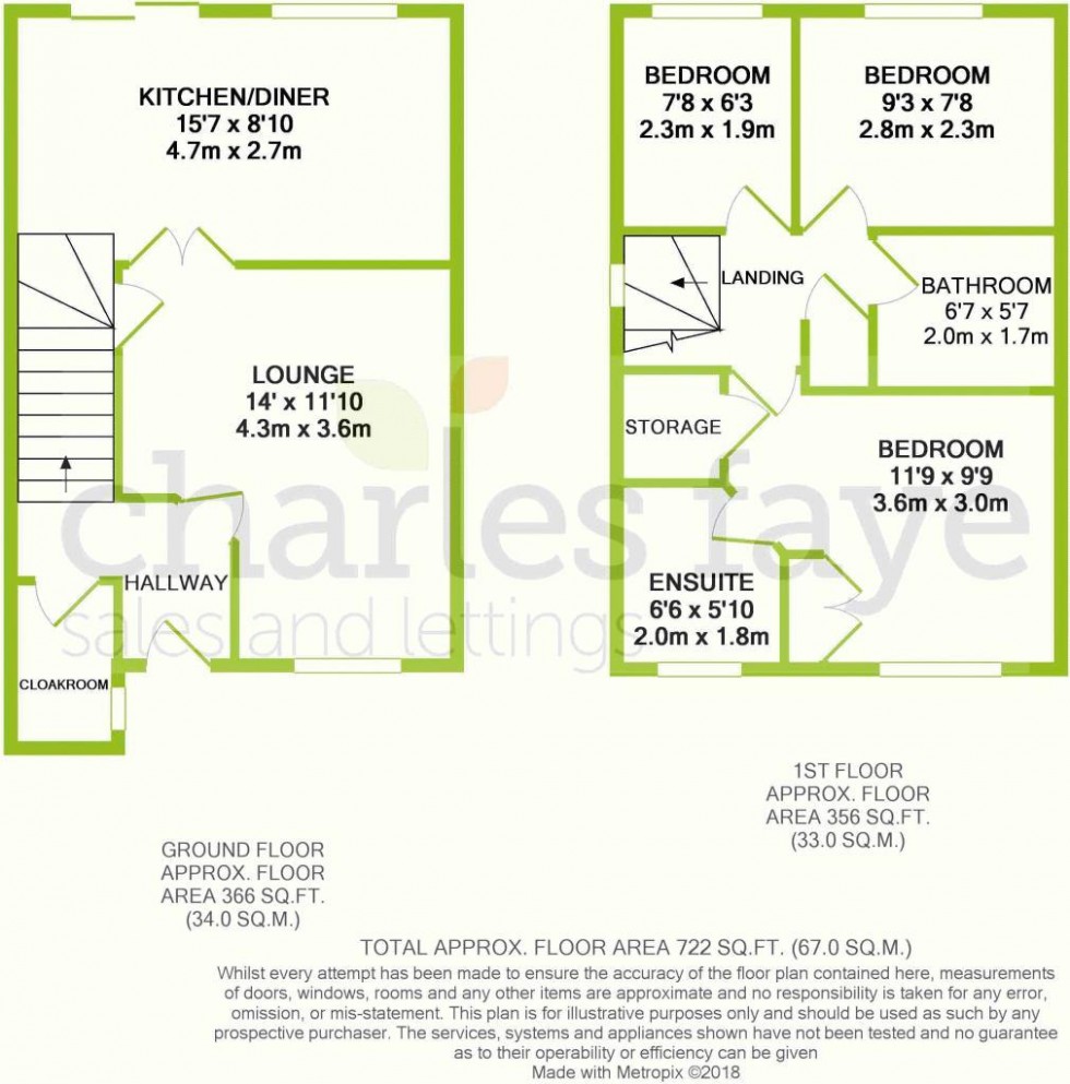 Floorplan for St. Margarets Close, Calne