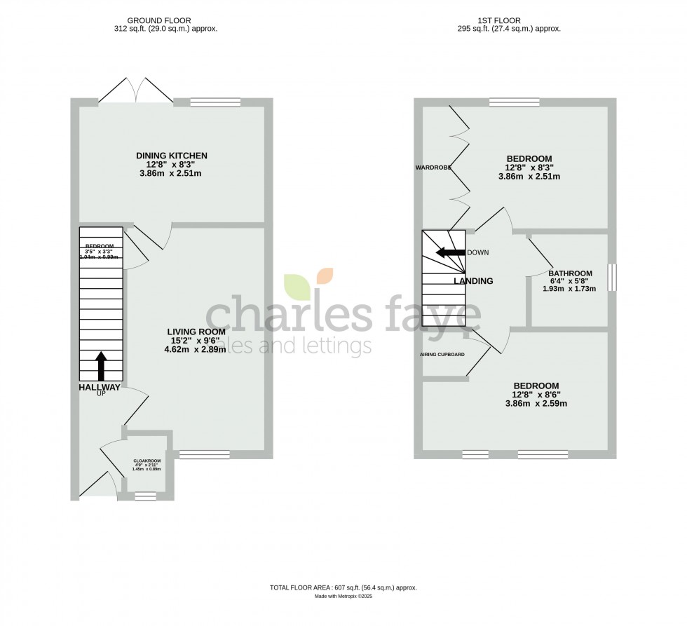 Floorplan for Travers Close, Calne