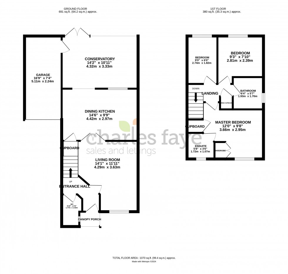 Floorplan for Springfield Drive, Calne