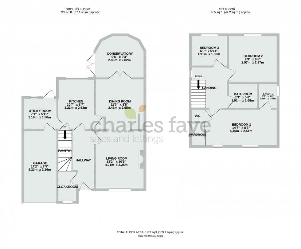 Floorplan for Azalea Close, Calne