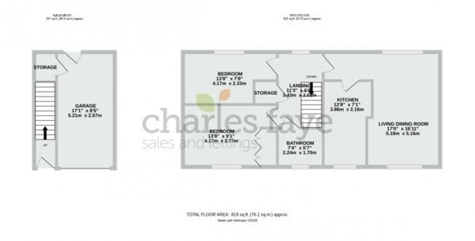 Floorplan for Grayling Close, Calne