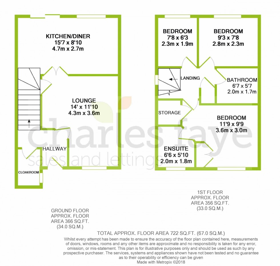 Floorplan for St. Margarets Close, Calne